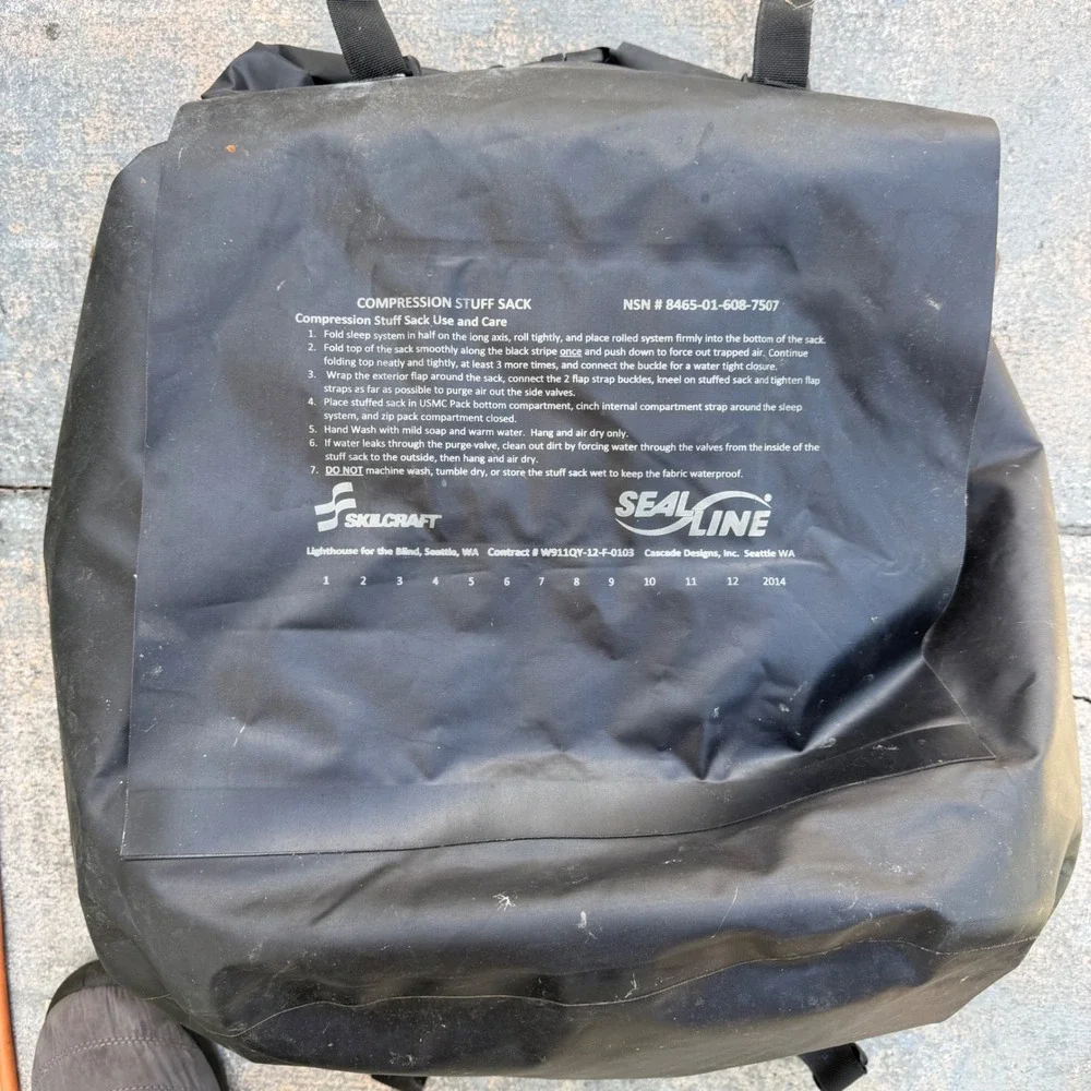 Sealline Skilcraft USMC Compression Stuff Sack Waterproof Dry Bag NSN